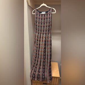 Hill House Navy and Pink Maxi Dress